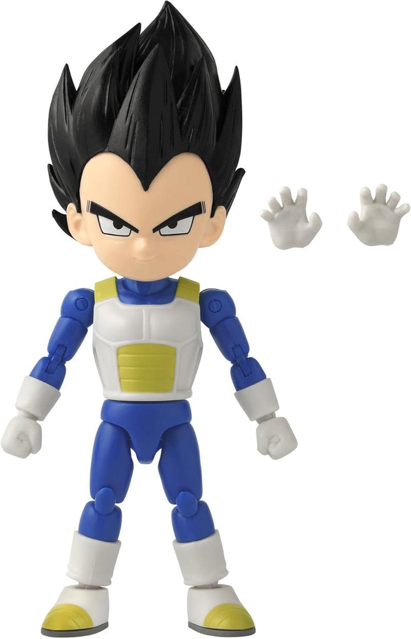 Bandai - Dragon Ball Stars Daima - Vegeta Mini 5-Inches, Inspired by the Newest Movie, 17cm Action Figure, Highly Details Articulated Figurine, Collectible, 4 Years+